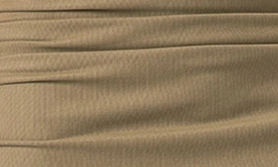 Edikted Women's Joy Sheer Mesh Drawstring Mini Skirt In Olive