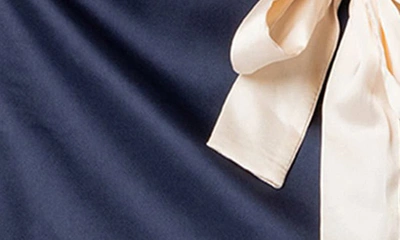 Edikted Women's Natalia Ribbon Tie Satin Mini Skirt In Navy