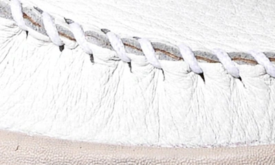 Minnetonka Discover Deerskin Loafer In White