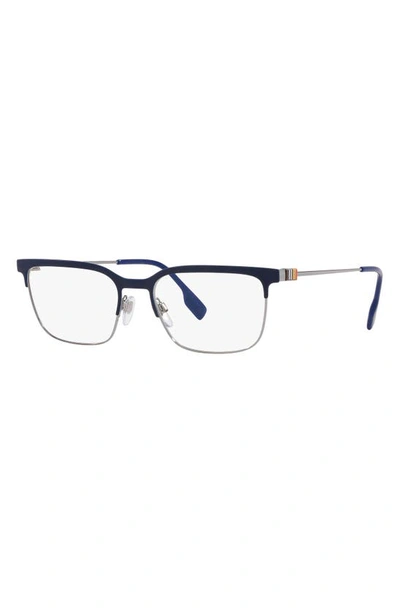 Shop Burberry Douglas 56mm Square Optical Glasses In Dark Blue