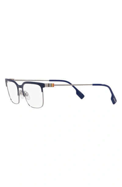 Shop Burberry Douglas 56mm Square Optical Glasses In Dark Blue