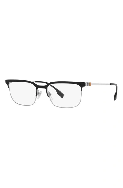 Shop Burberry Douglas 56mm Square Optical Glasses In Black