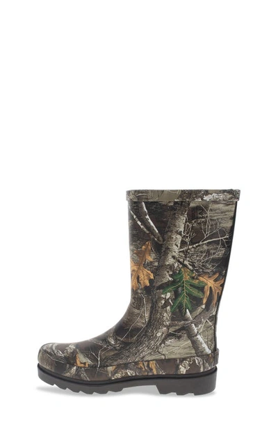 Shop Western Chief Kids' Realtree® Camo Mid Rain Boot In Brown