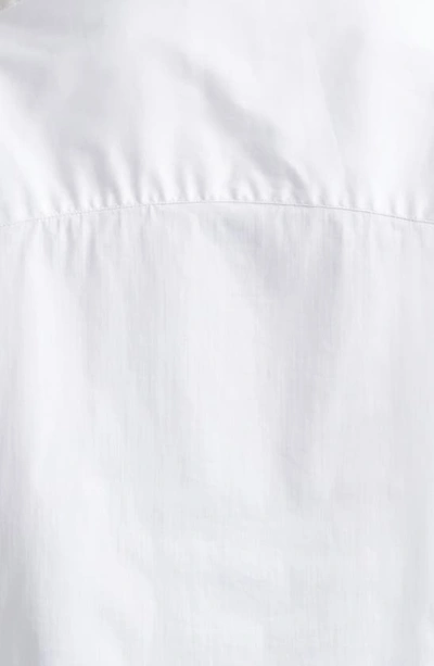Shop Twp Stripe Boyfriend Shirt In White/ Blue