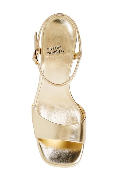 Shop Jeffrey Campbell Jadie Platform Sandal In Gold