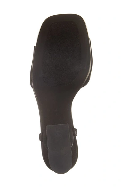 Shop Jeffrey Campbell Jadie Platform Sandal In Black Satin