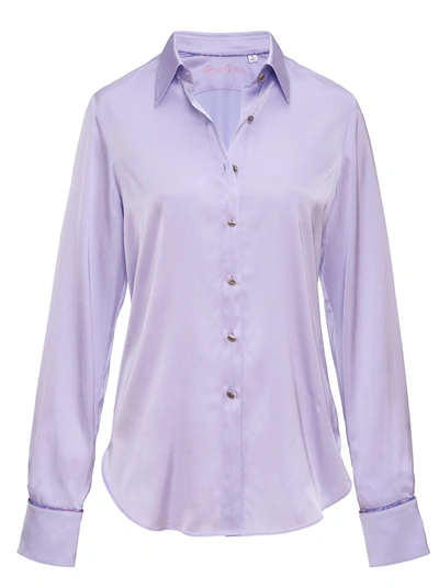 Shop Robert Graham Gabriela Shirt In Lavender