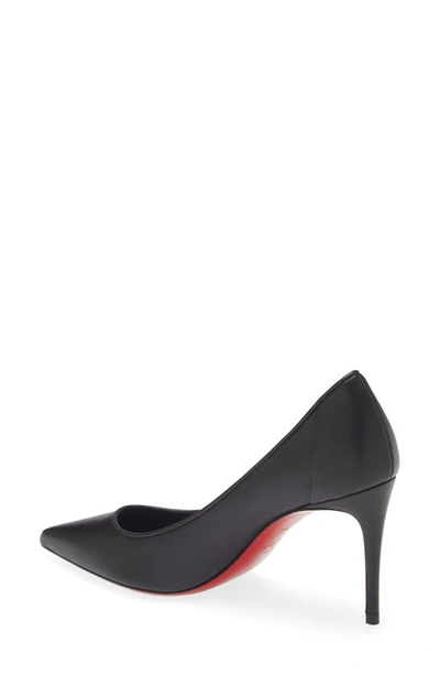 Shop Christian Louboutin Sporty Kate Pointed Toe Pump In B439 Black/ Lin Black