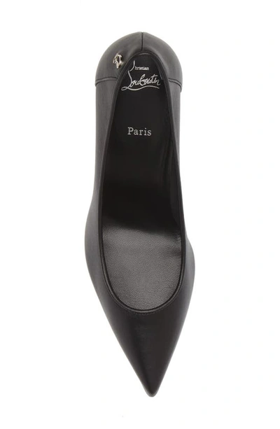 Shop Christian Louboutin Sporty Kate Pointed Toe Pump In B439 Black/ Lin Black