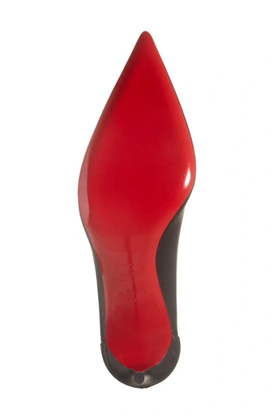 Shop Christian Louboutin Sporty Kate Pointed Toe Pump In B439 Black/ Lin Black