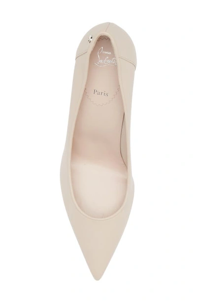 Shop Christian Louboutin Sporty Kate Pointed Toe Pump In F608 Leche/ Lin Leche