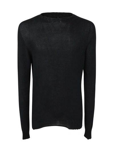 Shop Md75 Medium Wight Round Neck Pullover Clothing In Black