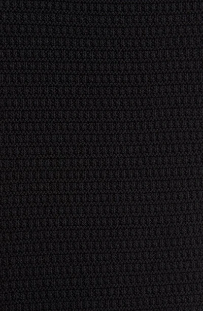 Shop Frame Feather Trim Sleeveless Crochet Midi Dress In Noir