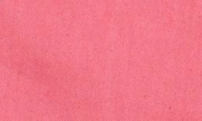 Shop Frame Button Front Organic Linen Blend Miniskirt In Flamingo