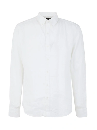 Shop Michael Kors Long Sleeved Linen Shirt Clothing In White