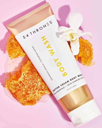 54 Thrones Moisturizing Butter Cream Body Wash - Non-stripping With Shea Butter, Ceramides And Niacinamide 8.4