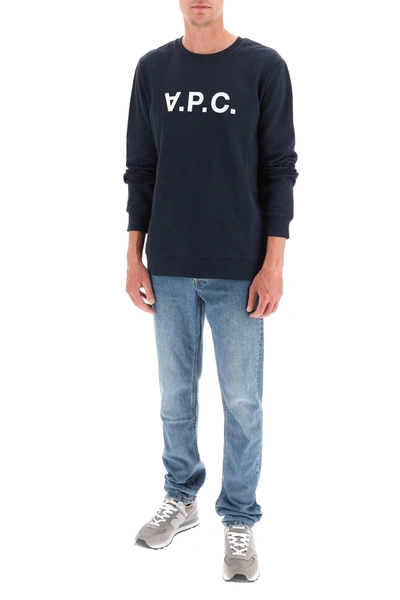 Shop Apc A.p.c. Flock V.p.c. Logo Sweatshirt