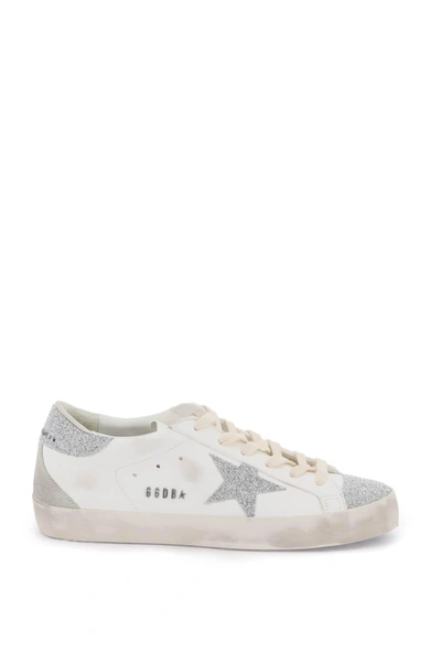 Shop Golden Goose 'super Star' Sneakers With Glitter