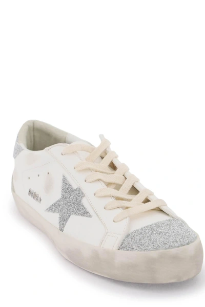 Shop Golden Goose 'super Star' Sneakers With Glitter