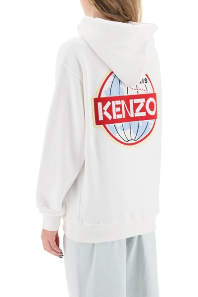 Shop Kenzo World Embroidered Hoodie