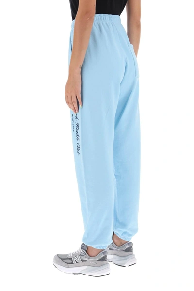 Shop Sporty And Rich Sporty & Rich 'ny Health Club' Flocked Sweatpants