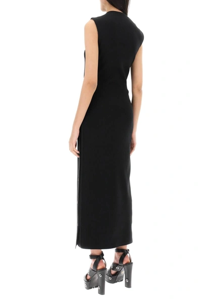 Shop Y/project Y Project Dual Material Maxi Dress With Snap Panels