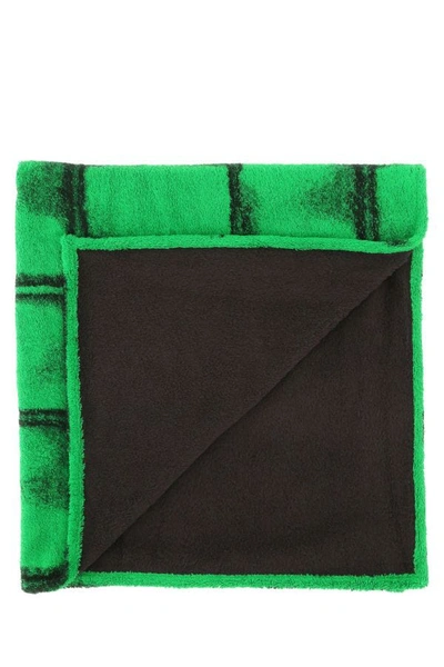 Shop Bottega Veneta Man Embroidered Terry Beach Towel In Multicolor