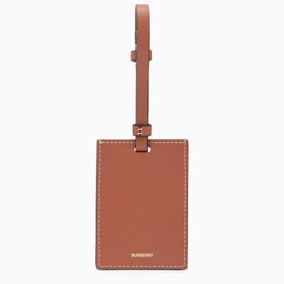 Shop Burberry Brown Canvas And Leather Tag Women In Cream