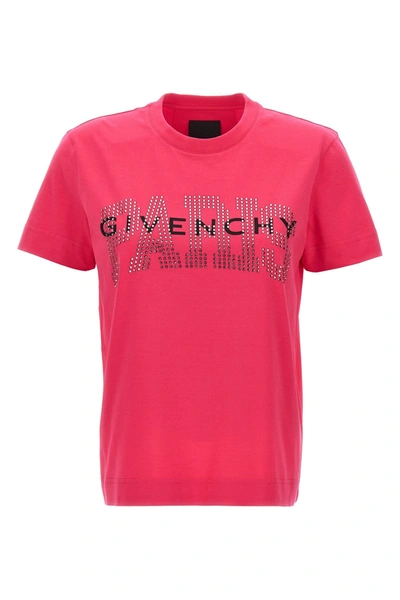 Shop Givenchy Women Logo T-shirt In Pink