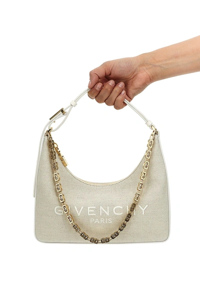 Shop Givenchy Women Moon Cut Out Small Shoulder Bag In Cream