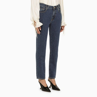 Shop Vivienne Westwood Blue Slim Denim Jeans Women