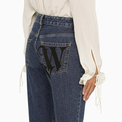 Shop Vivienne Westwood Blue Slim Denim Jeans Women