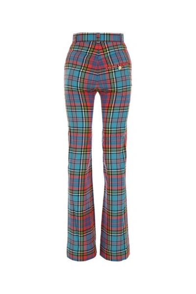 Shop Vivienne Westwood Woman Embroidered Wool Pant In Multicolor