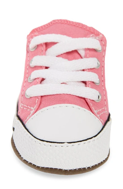 Shop Converse Chuck Taylor® All Star® Cribster Canvas Crib Shoe In Pink/ Natural Ivory/ White