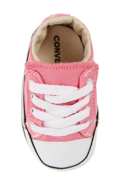 Shop Converse Chuck Taylor® All Star® Cribster Canvas Crib Shoe In Pink/ Natural Ivory/ White