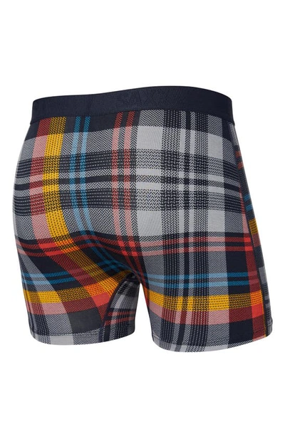 Shop Saxx Ultra Super Soft Relaxed Fit Boxer Briefs In Multi Free Fall Plaid