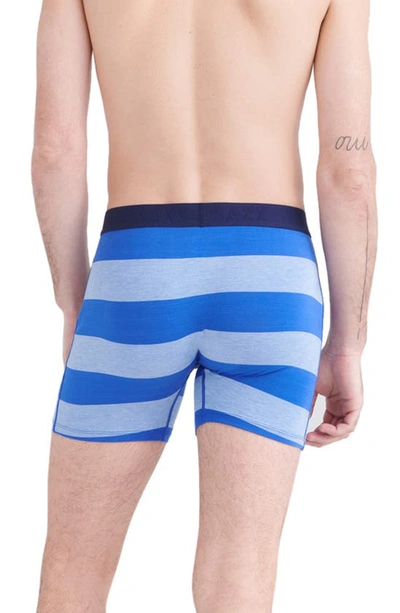 Shop Saxx Ultra Super Soft Relaxed Fit Boxer Briefs In Ombre Rugby- Sport Blue