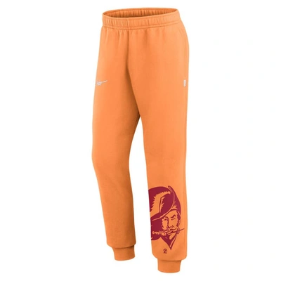 Shop Nike Orange Tampa Bay Buccaneers Logo Crop Joggers