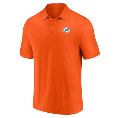 Shop Fanatics Branded Orange Miami Dolphins Component Polo