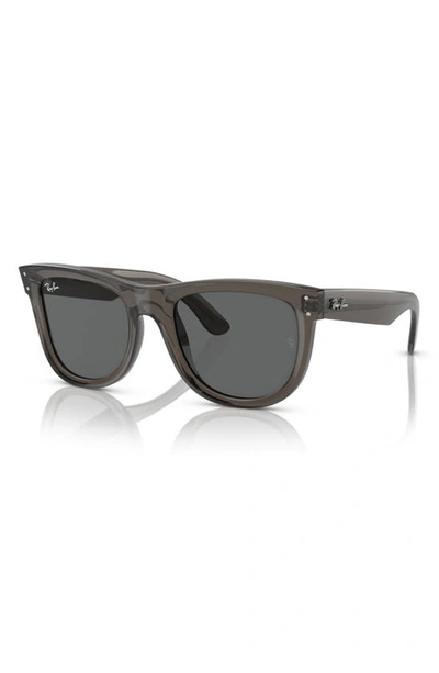 Ray Ban Reverse Wayfarer 53mm Square Sunglasses In Dark Grey