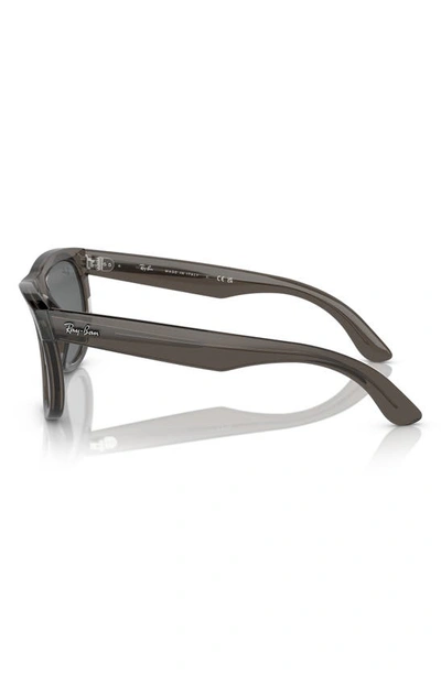 Ray Ban Reverse Wayfarer 53mm Square Sunglasses In Dark Grey