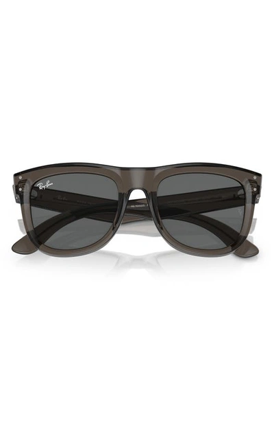 Ray Ban Reverse Wayfarer 53mm Square Sunglasses In Dark Grey