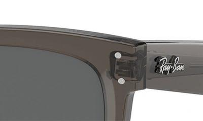 Ray Ban Reverse Wayfarer 53mm Square Sunglasses In Dark Grey