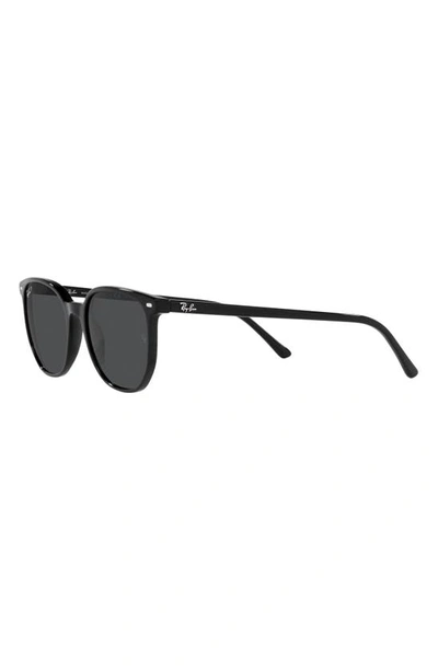 Ray Ban Elliot 52mm Polarized Square Sunglasses In Black