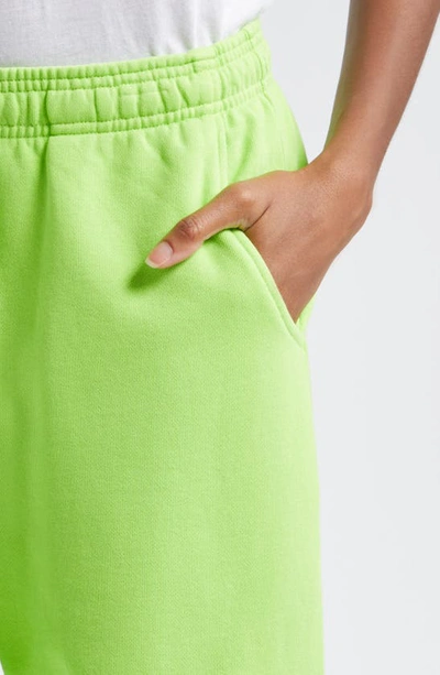 Shop Melody Ehsani Gender Inclusive Heavy Fleece Sweatpants In Acid Lime