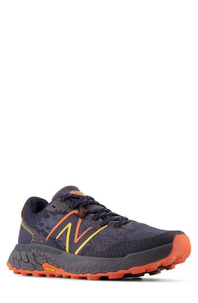 Shop New Balance Fresh Foam Hierro V6 Trail Running Shoe In Thunder/ Vibrant Orange