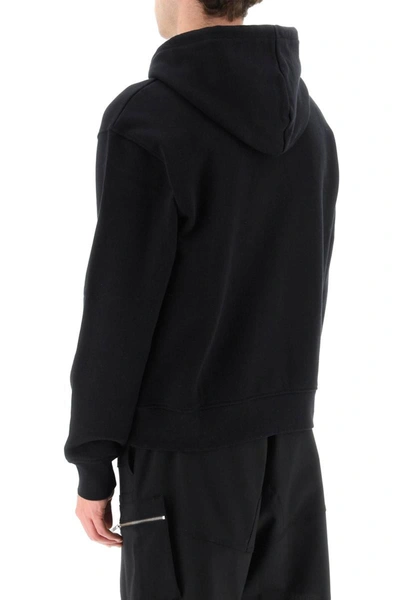 Shop Jacquemus Le Sweatshirt Brodè Hoodie In Black