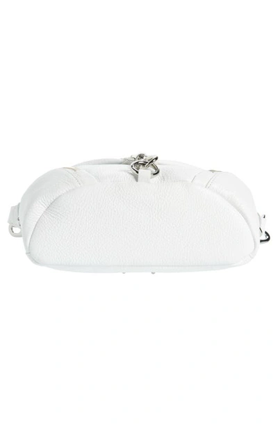 Shop Rebecca Minkoff Small Julian Leather Crossbody In Optic White