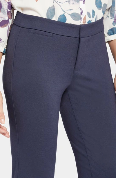 Nydj Stretch Knit Trousers In Oxford Navy