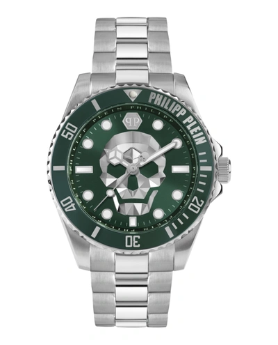 Philipp Plein Men's The $kull Stainless Steel Bracelet Watch 44mm In Green